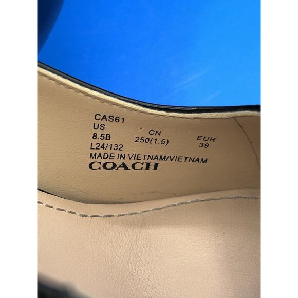 Coach Women's Runway Pump Ballet Flat Black 8.5 B Worn Once - Picture 7 of 7